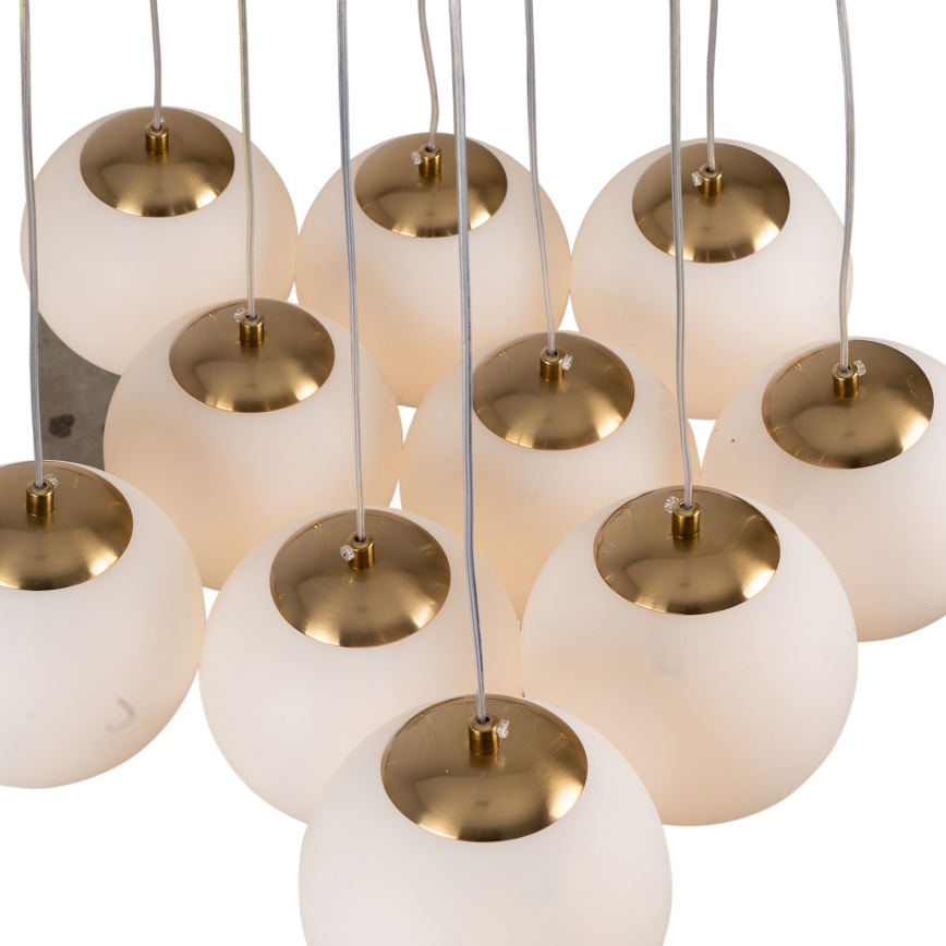 Brilagi - Κρεμαστό φωτιστικό με καλώδιο GLOBE 10xE14/15W/230V λευκό