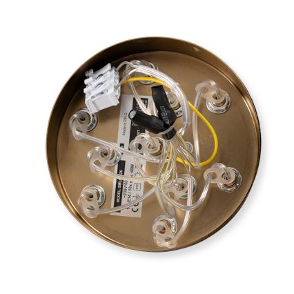 Brilagi - Κρεμαστό φωτιστικό με καλώδιο GLOBE 10xE14/15W/230V λευκό