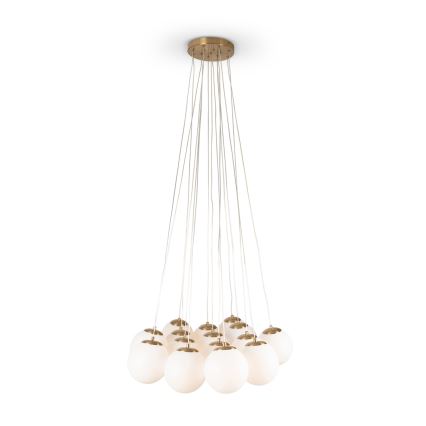 Brilagi - Κρεμαστό φωτιστικό με καλώδιο GLOBE 15xE14/15W/230V λευκό