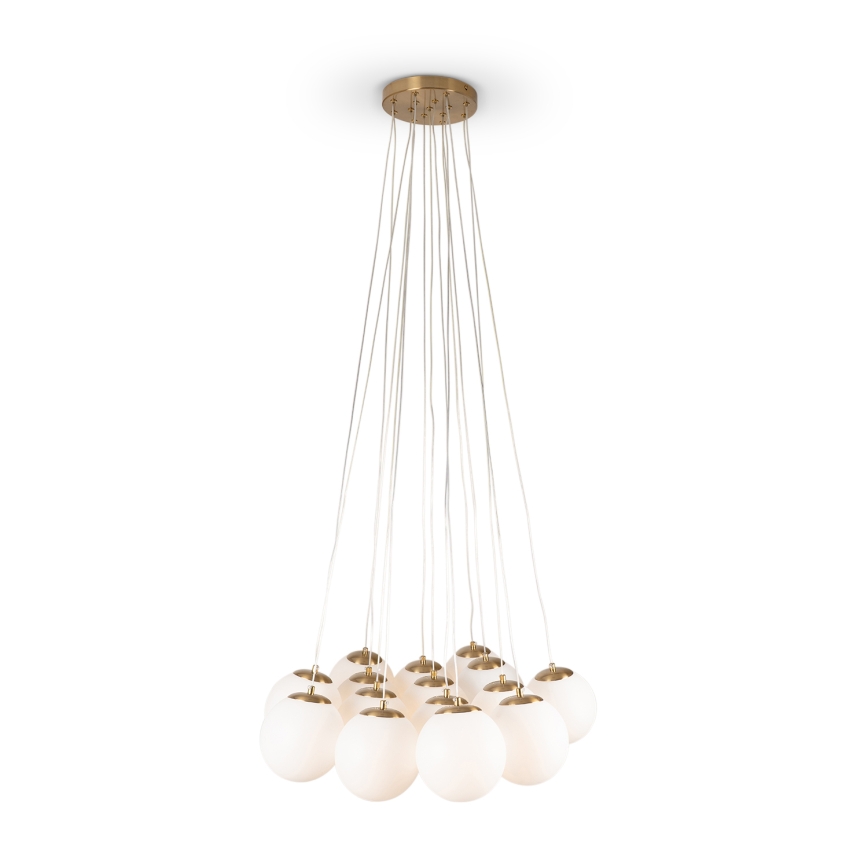 Brilagi - Κρεμαστό φωτιστικό με καλώδιο GLOBE 15xE14/15W/230V λευκό