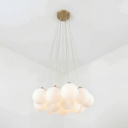 Brilagi - Κρεμαστό φωτιστικό με καλώδιο GLOBE 15xE14/15W/230V λευκό