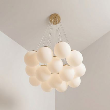 Brilagi - Κρεμαστό φωτιστικό με καλώδιο GLOBE 15xE14/15W/230V λευκό