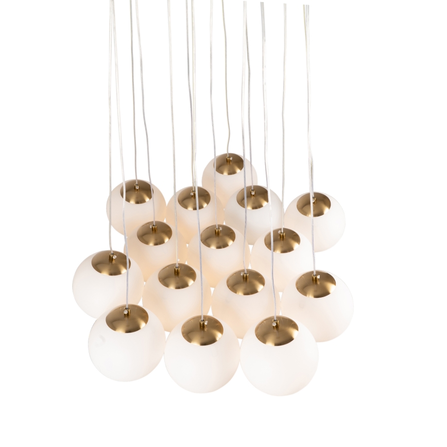 Brilagi - Κρεμαστό φωτιστικό με καλώδιο GLOBE 15xE14/15W/230V λευκό