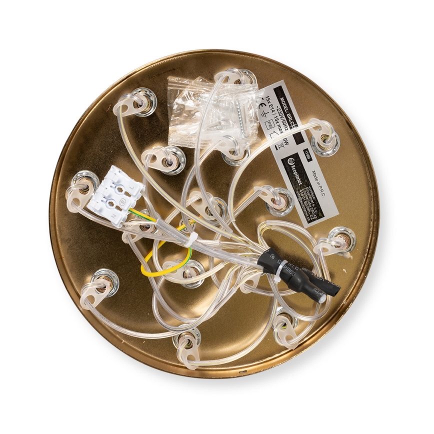 Brilagi - Κρεμαστό φωτιστικό με καλώδιο GLOBE 15xE14/15W/230V λευκό
