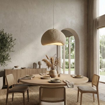 Brilagi - Κρεμαστό φωτιστικό με καλώδιο LOVAL 1xE27/40W/230V διάμ. 50 cm μπεζ