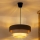 Brilagi - Κρεμαστό φωτιστικό με καλώδιο LUNETA 1xE27/60W/230V Ø 40 cm καφέ/μπεζ/κρεμ