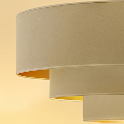 Brilagi - Κρεμαστό φωτιστικό με καλώδιο LUNETA 3xE27/60W/230V Ø 80 cm εκρού/χρυσό