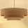 Brilagi - Κρεμαστό φωτιστικό με καλώδιο LUNETA 3xE27/60W/230V Ø 80 εκ. μπεζ/χρυσό