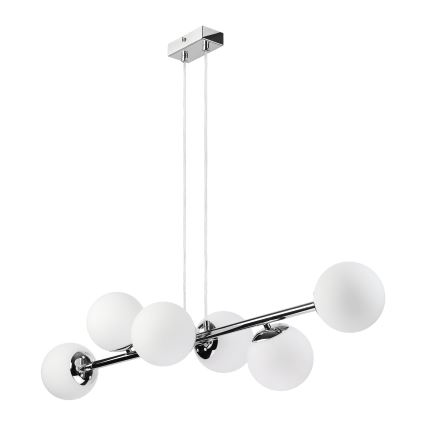 Brilagi - Κρεμαστό φωτιστικό με καλώδιο MALONY 6xE14/20W/230V γυαλιστερό χρώμιο