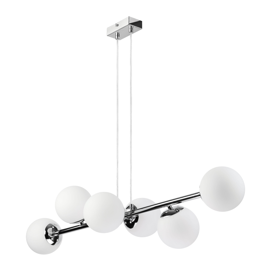 Brilagi - Κρεμαστό φωτιστικό με καλώδιο MALONY 6xE14/20W/230V γυαλιστερό χρώμιο