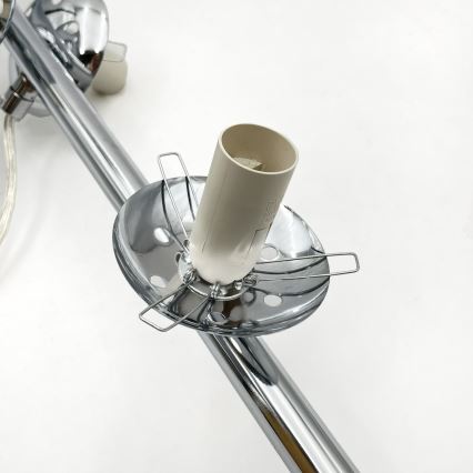 Brilagi - Κρεμαστό φωτιστικό με καλώδιο MALONY 6xE14/20W/230V γυαλιστερό χρώμιο