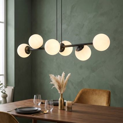 Brilagi - Κρεμαστό φωτιστικό με καλώδιο MALONY 6xE14/20W/230V μαύρο