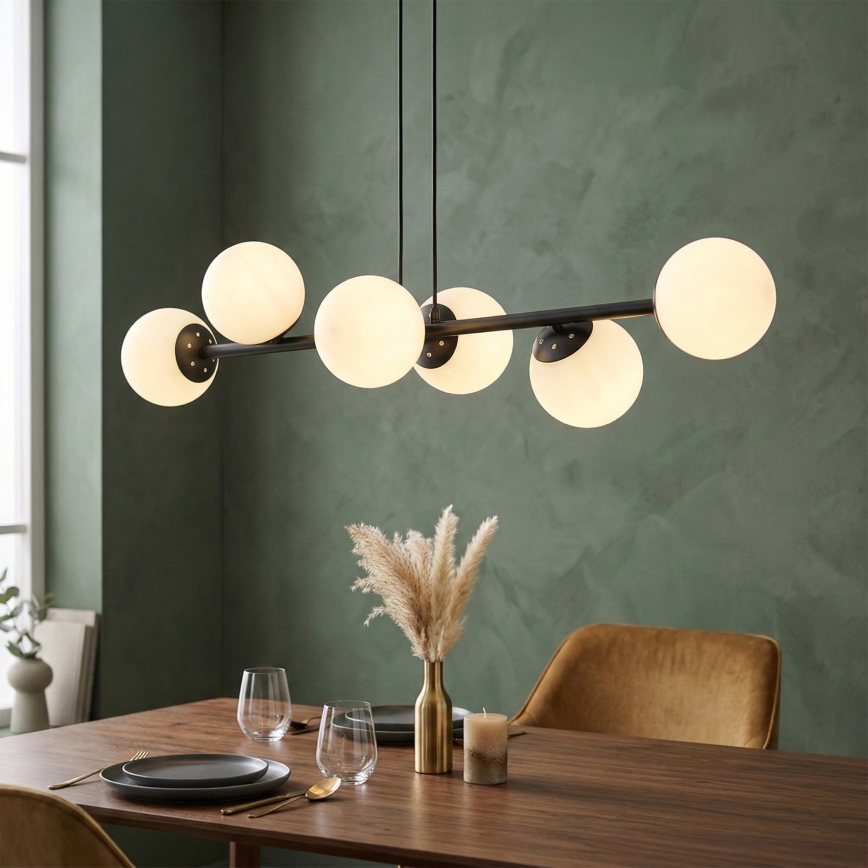 Brilagi - Κρεμαστό φωτιστικό με καλώδιο MALONY 6xE14/20W/230V μαύρο