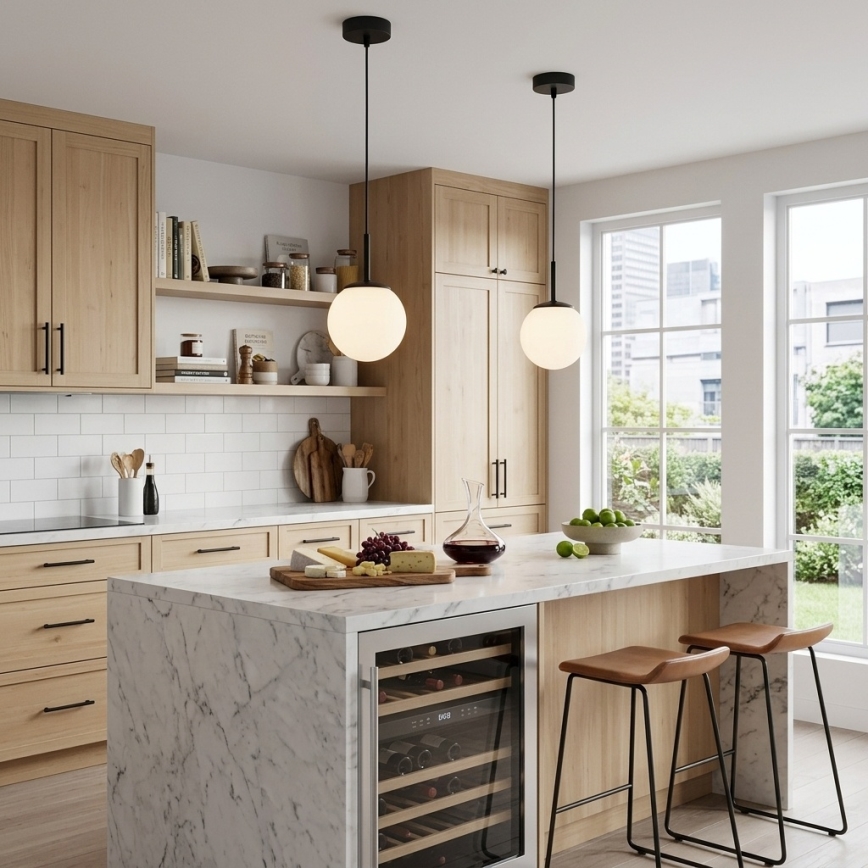 Brilagi - Κρεμαστό φωτιστικό με καλώδιο MILO 1xE27/60W/230V μαύρο