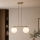 Brilagi - Κρεμαστό φωτιστικό με καλώδιο MILO 2xE27/60W/230V μπεζ/χρυσό