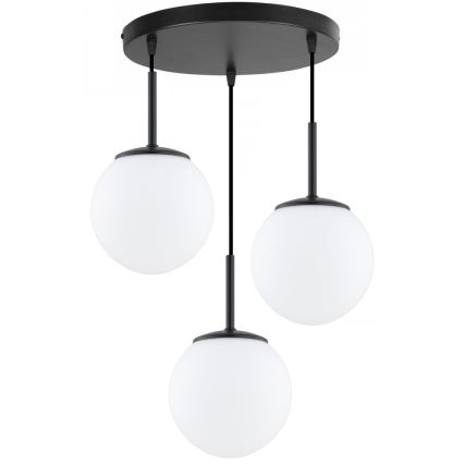 Brilagi - Κρεμαστό φωτιστικό με καλώδιο MILO 3xE27/60W/230V μαύρο