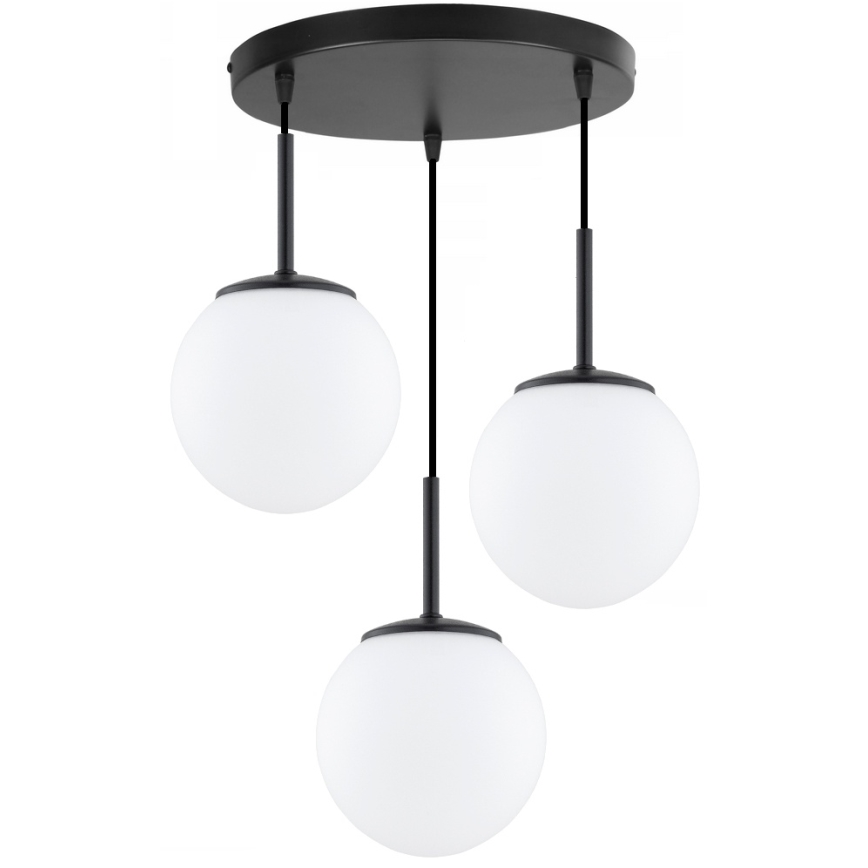 Brilagi - Κρεμαστό φωτιστικό με καλώδιο MILO 3xE27/60W/230V μαύρο
