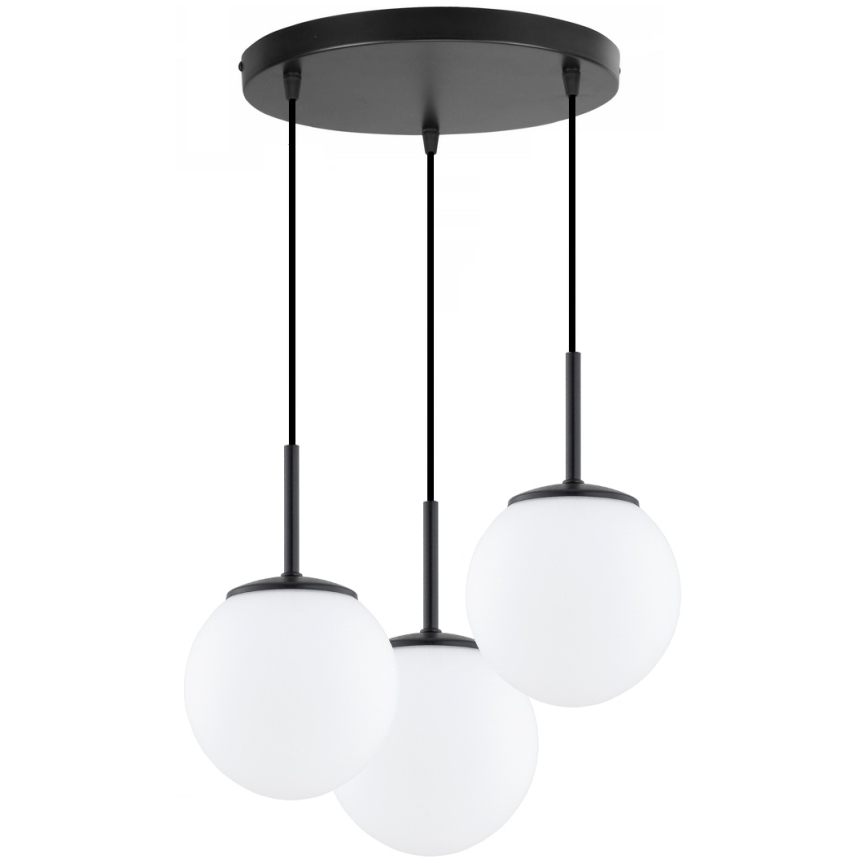 Brilagi - Κρεμαστό φωτιστικό με καλώδιο MILO 3xE27/60W/230V μαύρο