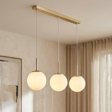 Brilagi - Κρεμαστό φωτιστικό με καλώδιο MILO 3xE27/60W/230V χρυσό