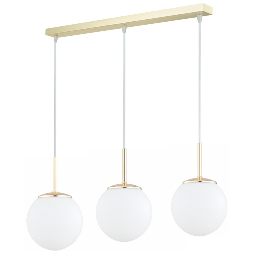 Brilagi - Κρεμαστό φωτιστικό με καλώδιο MILO 3xE27/60W/230V χρυσό