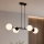 Brilagi - Κρεμαστό φωτιστικό με καλώδιο MILO 4xE27/60W/230V μαύρο