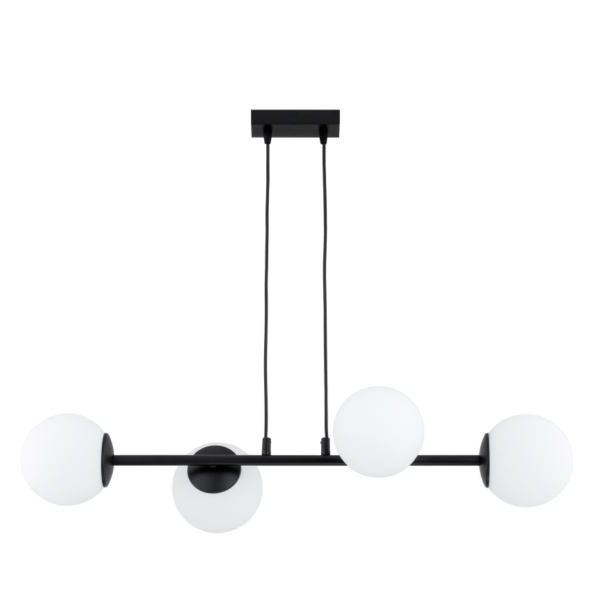 Brilagi - Κρεμαστό φωτιστικό με καλώδιο MILO 4xE27/60W/230V μαύρο