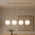 BRILAGI - Κρεμαστό φωτιστικό με καλώδιο MILO 4xE27/60W/230V μπεζ/χρυσό