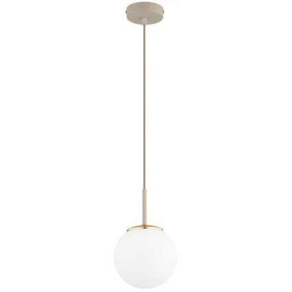 Brilagi - Κρεμαστό φωτιστικό με καλώδιο MILO ECRU 1xE27/60W/230V μπεζ/χρυσό