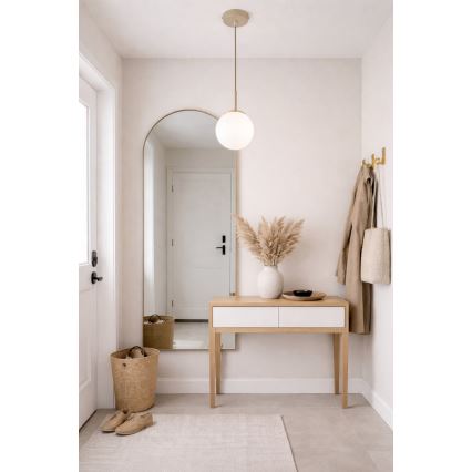 Brilagi - Κρεμαστό φωτιστικό με καλώδιο MILO ECRU 1xE27/60W/230V μπεζ/χρυσό