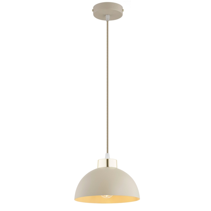Brilagi - Κρεμαστό φωτιστικό με καλώδιο MOON 1xE27/60W/230V Ø 18 εκ. μπεζ/χρυσό