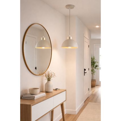 Brilagi - Κρεμαστό φωτιστικό με καλώδιο MOON 1xE27/60W/230V Ø 18 εκ. μπεζ/χρυσό