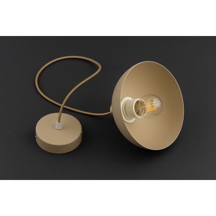Brilagi - Κρεμαστό φωτιστικό με καλώδιο MOON 1xE27/60W/230V Ø 18 εκ. μπεζ/χρυσό