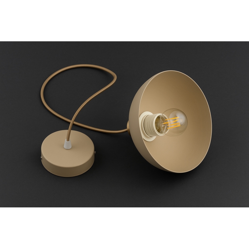 Brilagi - Κρεμαστό φωτιστικό με καλώδιο MOON 1xE27/60W/230V Ø 18 εκ. μπεζ/χρυσό