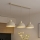 Brilagi - Κρεμαστό φωτιστικό με καλώδιο MOON 3xE27/60W/230V μπεζ/χρυσό