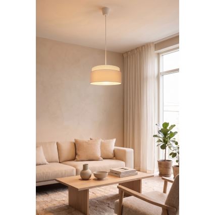 Brilagi - Κρεμαστό φωτιστικό με καλώδιο PADOVA, 1xE27/60W/230V, Ø 40 cm, εκρού