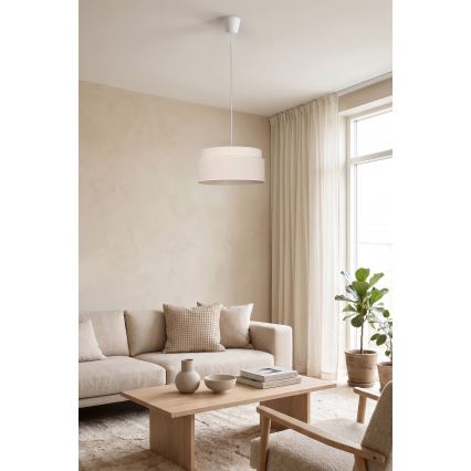 Brilagi - Κρεμαστό φωτιστικό με καλώδιο PADOVA, 1xE27/60W/230V, Ø 40 cm, εκρού