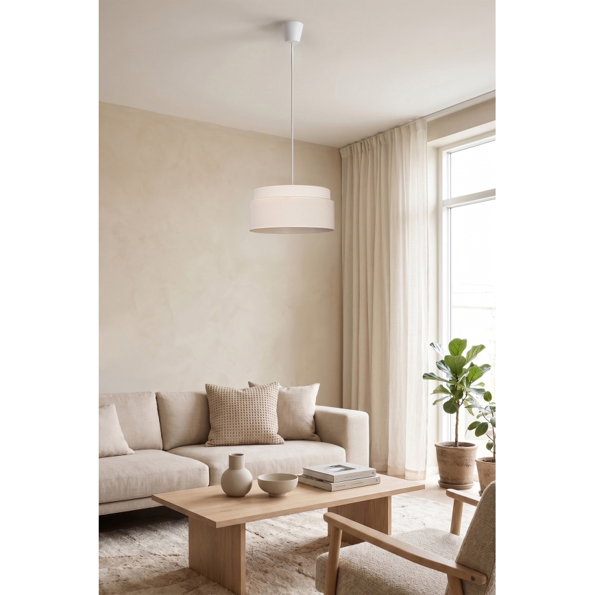 Brilagi - Κρεμαστό φωτιστικό με καλώδιο PADOVA, 1xE27/60W/230V, Ø 40 cm, εκρού