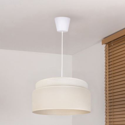Brilagi - Κρεμαστό φωτιστικό με καλώδιο PADOVA, 1xE27/60W/230V, Ø 40 cm, εκρού