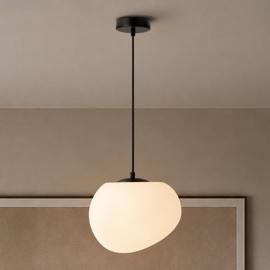 BRILAGI - Κρεμαστό φωτιστικό με καλώδιο PEBBLES 1xE27/40W/230V Ø 25 cm μαύρο