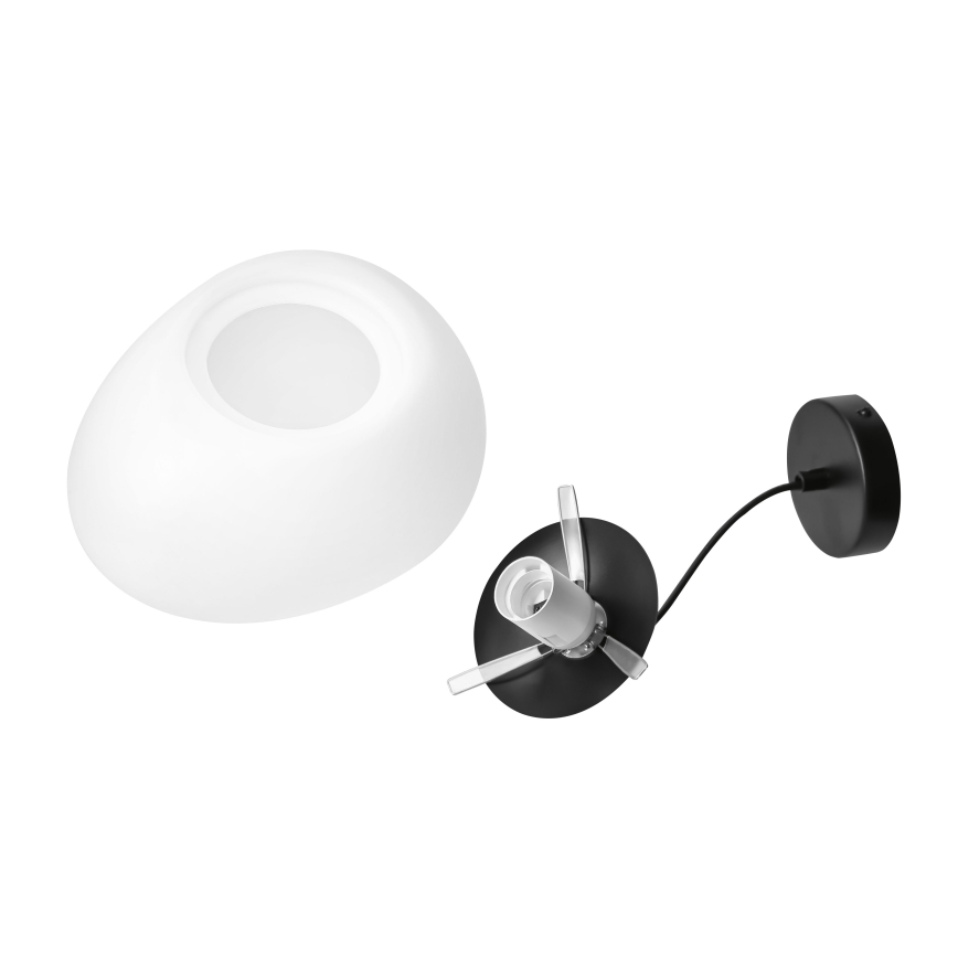 BRILAGI - Κρεμαστό φωτιστικό με καλώδιο PEBBLES 1xE27/40W/230V Ø 30 cm μαύρο