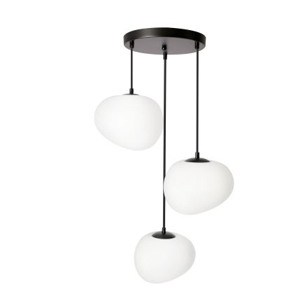 BRILAGI - Κρεμαστό φωτιστικό με καλώδιο PEBBLES 3xE27/40W/230V Ø 42 cm μαύρο