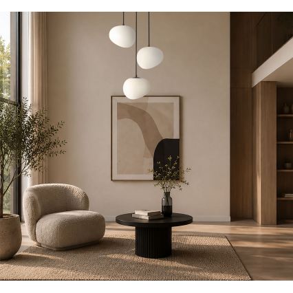 BRILAGI - Κρεμαστό φωτιστικό με καλώδιο PEBBLES 3xE27/40W/230V Ø 42 cm μαύρο