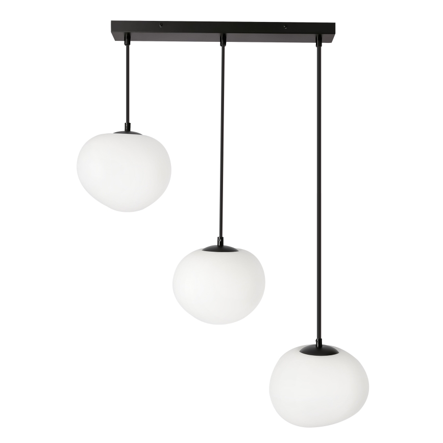 BRILAGI - Κρεμαστό φωτιστικό με καλώδιο PEBBLES 3xE27/40W/230V μαύρο