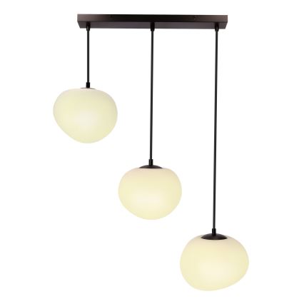 BRILAGI - Κρεμαστό φωτιστικό με καλώδιο PEBBLES 3xE27/40W/230V μαύρο