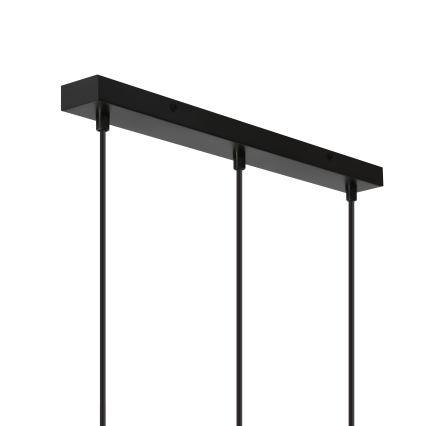 BRILAGI - Κρεμαστό φωτιστικό με καλώδιο PEBBLES 3xE27/40W/230V μαύρο