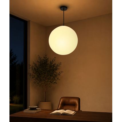 BRILAGI - Κρεμαστό φωτιστικό με καλώδιο POLOS 1xE27/40W/230V Ø 40 cm μαύρο