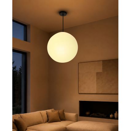 BRILAGI - Κρεμαστό φωτιστικό με καλώδιο POLOS 1xE27/40W/230V Ø 40 cm μαύρο