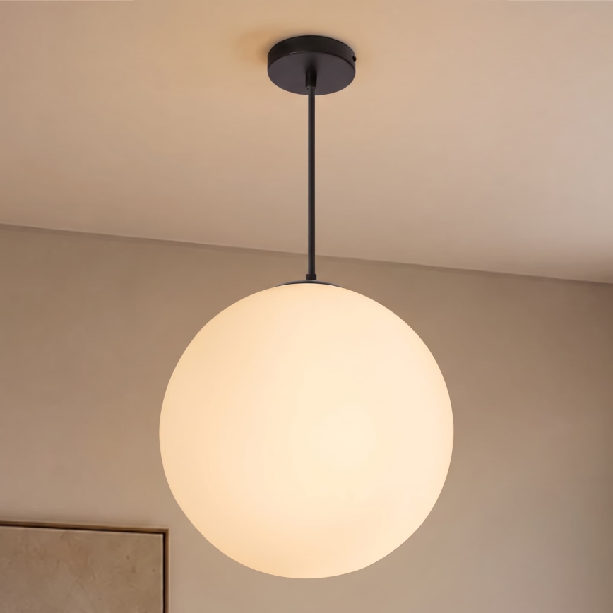 BRILAGI - Κρεμαστό φωτιστικό με καλώδιο POLOS 1xE27/40W/230V διάμ. 30 εκ. μαύρο