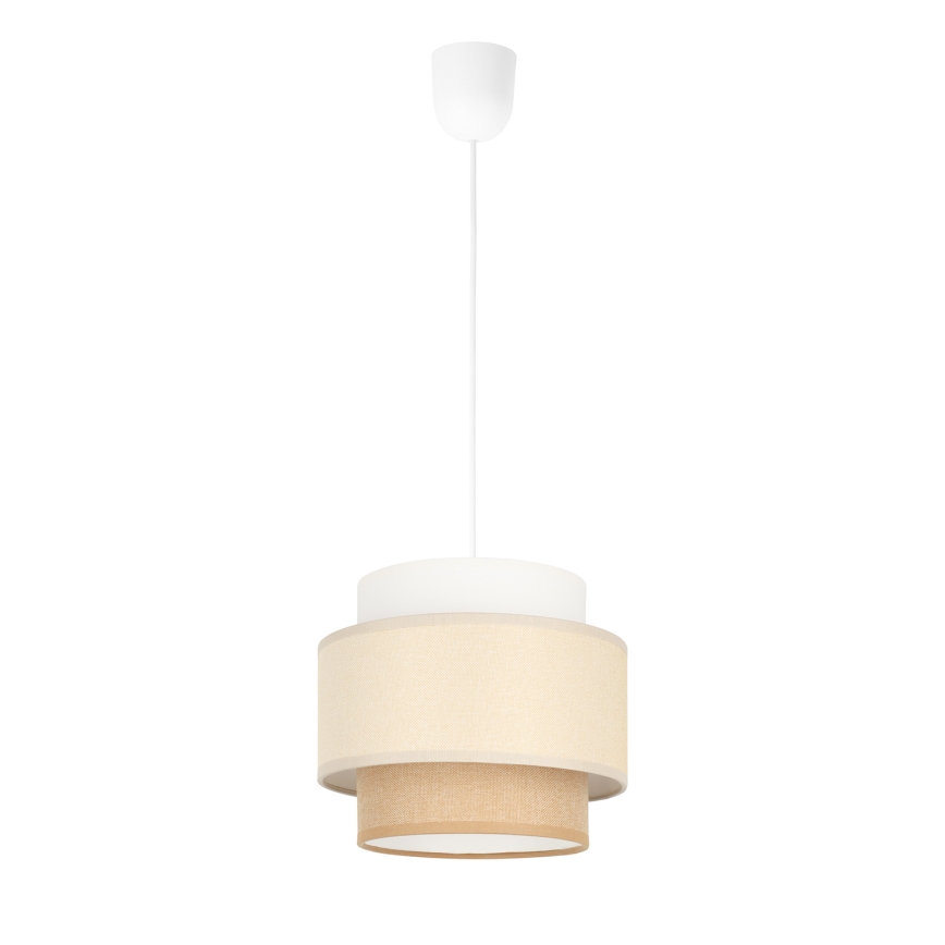 Brilagi - Κρεμαστό φωτιστικό με καλώδιο RESNA 1xE27/60W/230V Ø 20 cm κρεμ/μπεζ