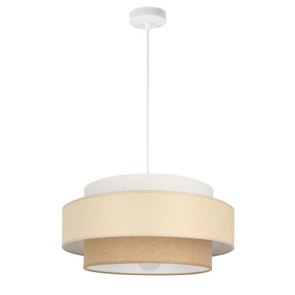 Brilagi - Κρεμαστό φωτιστικό με καλώδιο RESNA 1xE27/60W/230V διάμ. 40 cm κρεμ/μπεζ